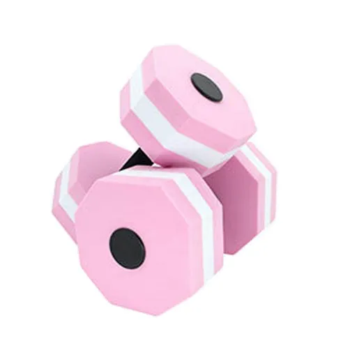 Aquatic Dumbells,1 Pair Water Aerobic Exercise Foam-Dumbbell Pool Resistance,Water Aqua Fitness-Barbells Hand Bar Gift Pink