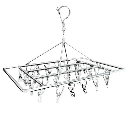 30/40/55 Pegs Stainless Steel Laundry Sock Underwear Clothes Dryer Rack Hanger - 40Pegs