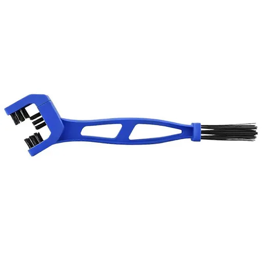 Bicycle Chain Cleaning Brush Bike & Motorcycle Chain Cleaner Brush Drivetrain Maintenance Tool Ergonomic Handle - Blue