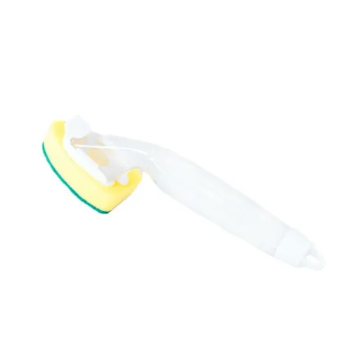 1 Handle and 2 Refill Replacement Sponge Heads, Heavy Duty Dish Wand Refill Non-Scratch Sink Cleaning Brush Pads