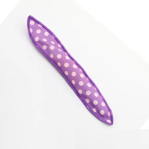 20-Pack Purple Polka Dot Bow Sponge Hair Rollers Set - Soft Sleep Pillow Lazy No-Heat Curler for Heatless Loose Curls Hair Style