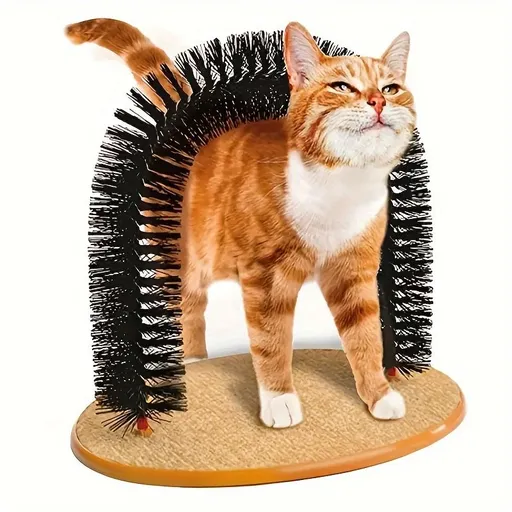 Multifunctional Cat Arch Scratcher, Durable Scratching Post, and Cat Grooming Toy