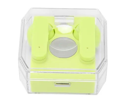 Smart Voice Translator Earbuds Support 144 Languages Online Translation Power Display Translating Headset for Traveling Green