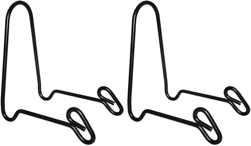 2 Pack Display Stand Easel Iron Bowl Stands for Display Medium Deep Bowls, Platters and Deep Dishes