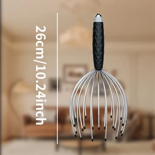 Head Massager Scalp Massager 24 Claw Massager 360 Dual Ball Head Massager - Black - Size 01
