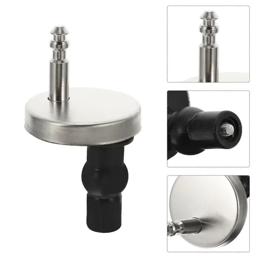 2 Sets Toilet Seat Hinges and Bolts Replacement Kit with Easy Install Connectors for Secure and Stable Toilet Seat Fixing