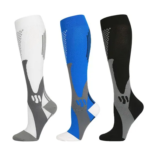 3 Pair Sport Compression Socks Men Women, Compression Stocking Nurse Socks for Edema Travel Compression Socks for Men Women