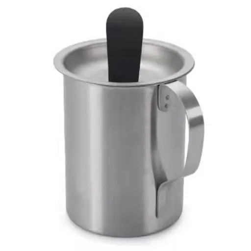BBQ Basting Pot with 1 Basting Brush, BBQ Grilling Gifts for Men Dad，Airtight Stainless Steel Barbecue Sauce Pot