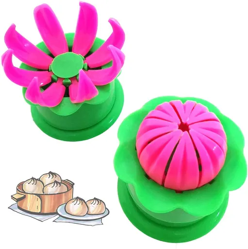 2-Pack Steamed Stuffed Bun Making Mold, Pastry Pie Steam Bun Dumpling Maker Mould, Empanada Mold Kit