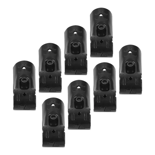 8 Sets 28mm T Shape Pipe Clamp with Bolts and Nuts Metal End Rail Clamps for Chain Link Fence Handrail Shelf