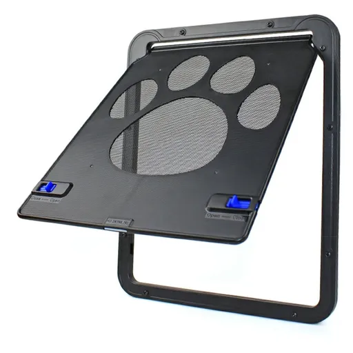 Dog Pet Screen Door Cat Door Sliding Screen Pet Door With Magnetic Flap Lock Automatically For Small Cats Dogs