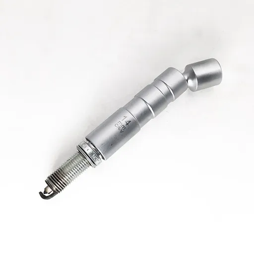 Worgeous Magnetic 12 Angle Spark Plug Sleeve for Car with 14mm 3/8 Drive Suitable for Spark Plugs Removal Tool Socket Silver carbon steel