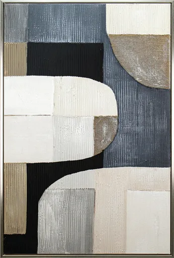 Oceana Abstract Framed Artwork 120cm