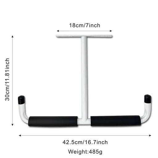 Heavy Duty Steel Storage Hook for Ceiling Rack Compatible with Hanging Bikes Tools Snowboard Fishing Rods White Storage System