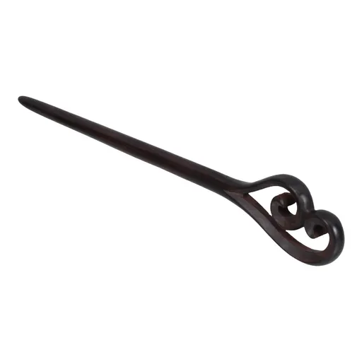 Vintage Hair Stick for Women Made of Durable Ebony Black Shining in Crowd Perfect for Decoration 1pc