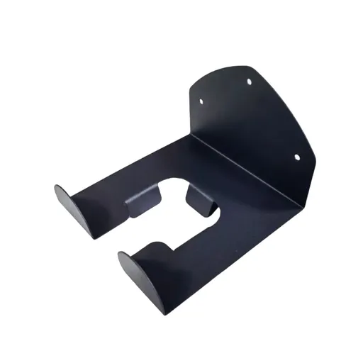 1 Pack Wall Mount Hair Dryer Holder, Self Adhesive Waterproof Rack for Hair Dryers Curling Irons and Straighteners, Black