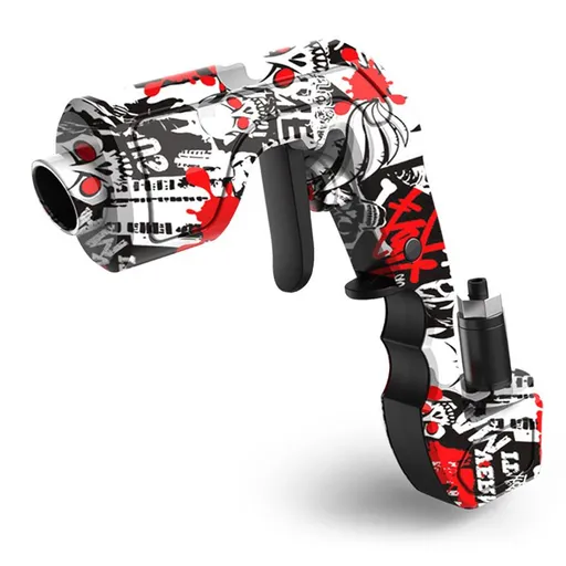 Multifunctional Champagne Gun with Bottle Opener and Spray Dispenser - Party Beverage Fun Sprayer for Wine Beer Champagne Carbonated Drinks, 2 Pack Red Graffiti