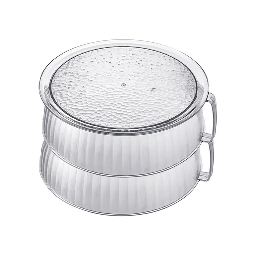 Multilayer Food Cover Multifunctional Transparent Food Cover Fresh Keeping Insulated Dish Cover for Kitchen Dining Table 2 Layers
