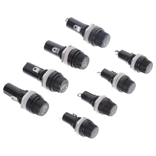 16-Piece Automotive Fuse Holder Panel Mount Kit for Car Repair and Electrical Projects