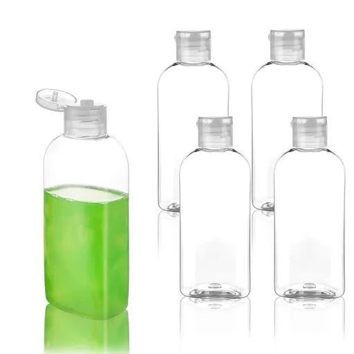 Travel Size Containers Plastic Travel Bottles Leak Proof Squeeze Bottles with Flip Cap Travel Bottles for Toiletries (4 Pack)