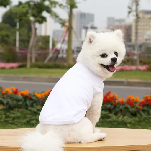Cotton Pet Vest Clothing for Dogs and Cats by shine Pure cotton vest pure white 3XL bust 60 back length 45cm