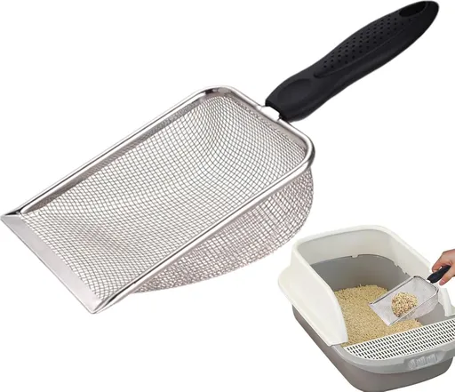 Cat litter scoop - Poop scoop - Ergonomic - Stainless steel