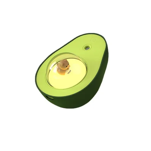 Avocado Humidifier, Cool Mist Humidifier, Mini Humidifier with Cute Kitty Night Light for Home Living Room Decoration Gift 210ml