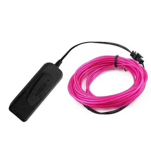 House Of Dasein El Wire Glowing Neon Diy Decorations Dance Party Costumes 1M / 3M 5M - Purple - 1M