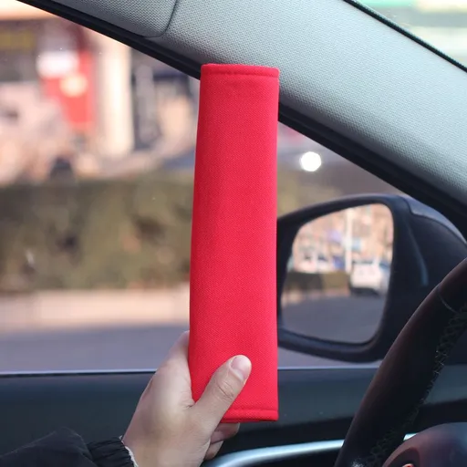 Car Seatbelt Shoulder Pads Beautiful Night Thoughts. Red ice silk shoulder strap