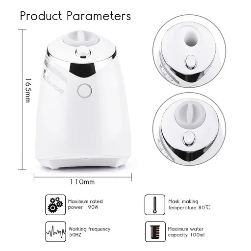 Face Mask Maker Facial Mask Machine with 32 Counts Collagen Pills Facial Cream Maker Fruit Vegetable Home Automatic DIY Face