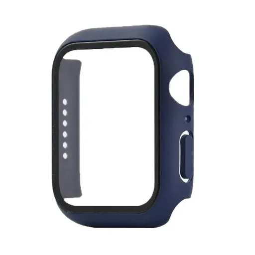 For Apple Watch iWatch Series SE 6 5 4 3 2 1 Case Full Glass Cover 38mm - Blue