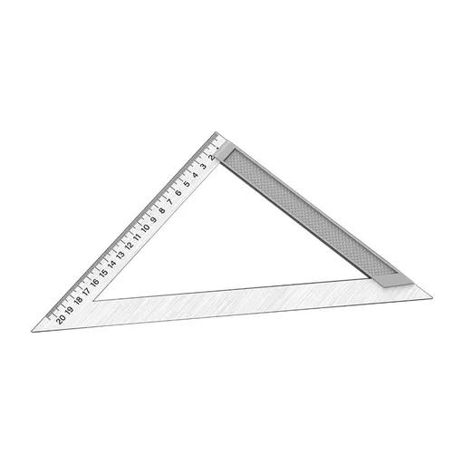 150mm Portable Stainless Steel Triangles Ruler with Clear Scale for Engineering Architecture Classroom Students Use
