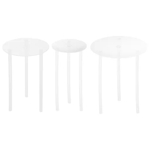 Dessert Display Stands, Assorted Colors, 3-Piece Set for Home Cooks and Kitchen Use