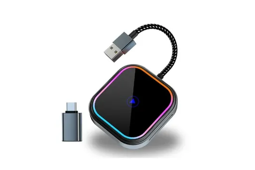 Wireless CarPlay Adapter for Car USB to Type-C Plug and Play Compatible with iPhone