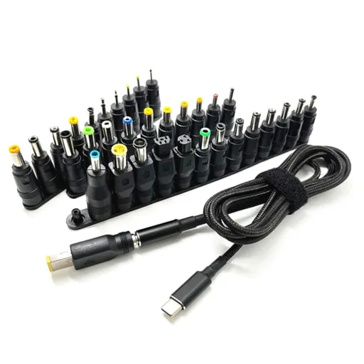 TypeC PD Charging Cable Cord Usb-C DC Power Converter to 34 Plugs Male for Laptop Charger Power