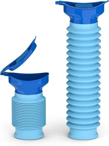 Pee Bottles for Men, Adjustable Emergency Urinal 750ml, Car Pee Bottle for Men and Women, Portable Toilet for Car, Shrinkable Personal Mobile Toilet,Urine Bottle, Travelling, Traffic Jams & Hiking