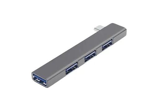 4 Port USB C Hub Type C USB 3.0 Adapter Multiport Splitter for MacBook Laptop and More - Type-C
