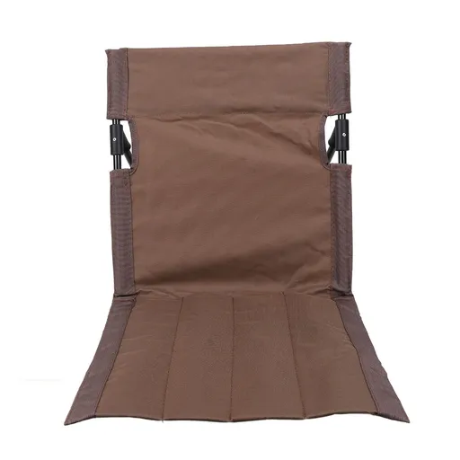 Camping Folding Chair Lightweight Comfortable Lounge Chair Single Lazy Chair with Backrest For Outdoor Camping Fishing Brown
