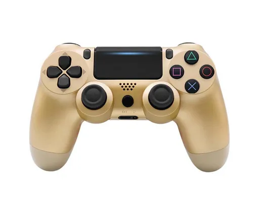 Wireless Game Controller Ps4 Controller Bluetooth Dual Head Head Handle Joystick Game Pad For The Game Console 4 - Gold