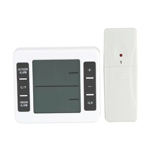 Wireless Digital Freezer Thermometer Indoor/Outdoor Temperature Sensor with Audible Alarm