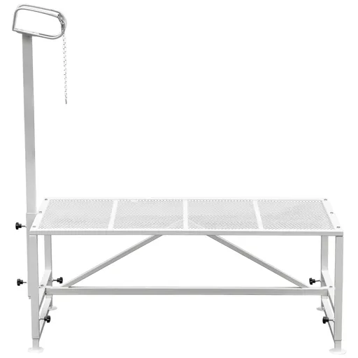 Livestock Stand 51x23 inches, Trimming Stand with Straight Head Piece, Goat Trimming Stand Metal Frame Sheep Shearing Stand Livestock Trimming Stands