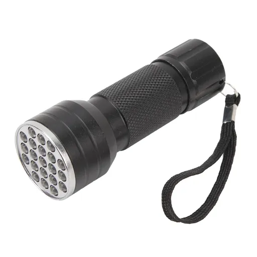21 Led Flashlight, Aluminium Ultraviolet For Torch Light Lamp Flashlight, Lightweight UV Mini Flashlights for Fluorescent Inks