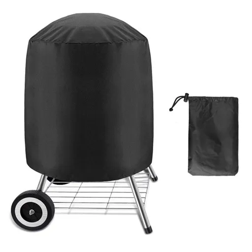 Grill Cover,Heavy Duty Waterproof Smoker Cover Dome Gas Outdoor Grill Cover for Char-Broil, 24" D x 28.5" H, Black