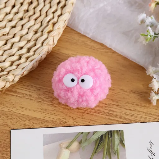 Cat Toys Fluffy Ball Toys Cat Interactive Toys Indoor Cat Toys Cat Boredom - Deep pink - Size 01
