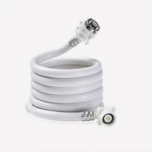 PVC Washing Machine Water Inlet Pipe with Steel Connector Extension Tube Washing Machine Hoses for Water Injection 2m/78.7in