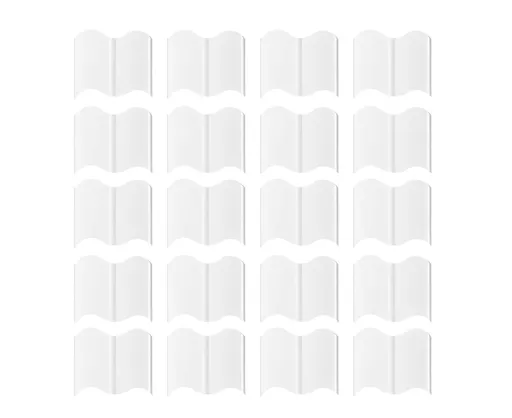 20Pcs Border Fence Walkway Landscape Edging - White