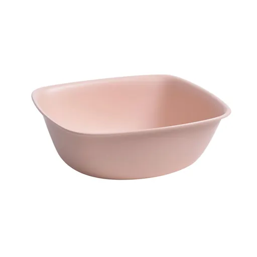 Household Plastic Wash Basin Dormitory Cute Square Laundry Basin Washbasin for Dishing Small Pink
