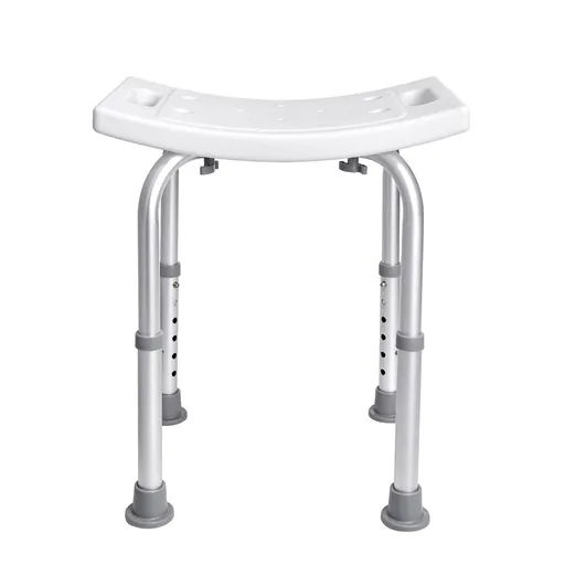 Shower Chair, Adjustable Height Shower Stool with Built-in Handles, Shower Seat for Inside Shower or Tub, Non-Slip Bench Bathtub Stool Seat for Elderly Disabled Handicap, 158.8 kg Capacity