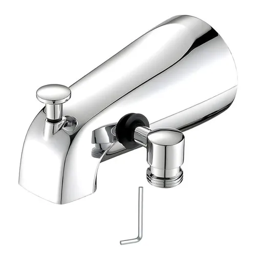 Tub Spout with Diverter, Bathtub Faucet with Shower Diverter and Hex Wrench Fits 1/2 Inch Copper Tube, 5.3 Inch