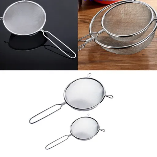 Noodles Silver Easy-to-Hold Handle for Hot Oil Separation